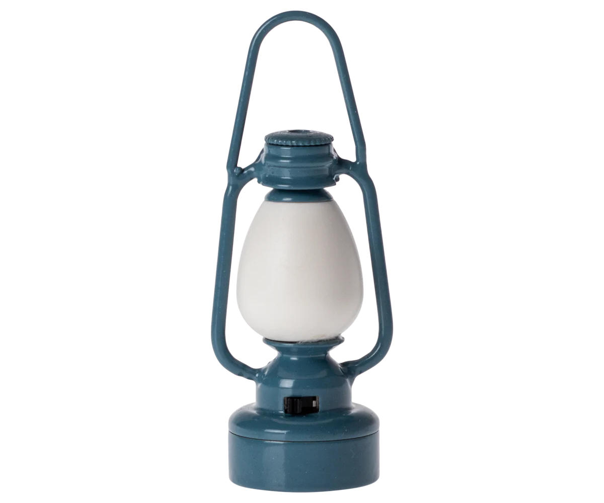 Vintage lantern, Mouse ~ Blue