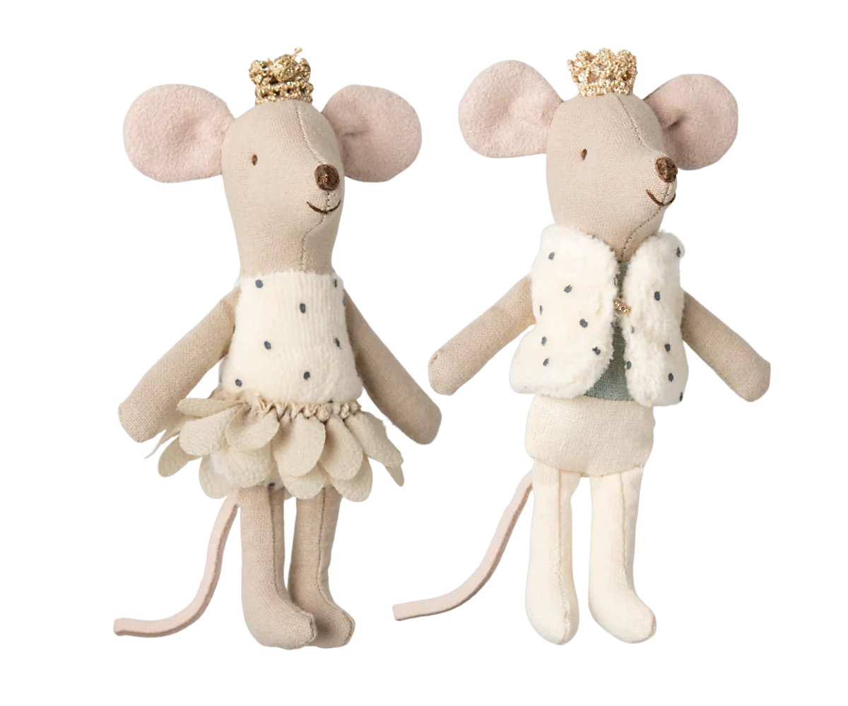 Royal Twin Mice ~ Little Sister & Little Brother in matchbox