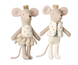 Royal Twin Mice ~ Little Sister & Little Brother in matchbox