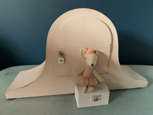 Mouse House Clock ~ Antoinette Pink ~ Napoleon Hat ~