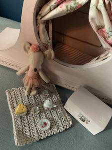 Mouse House Clock ~ Antoinette Pink ~ Napoleon Hat ~