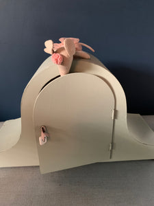 Mouse House Clock ~ Vintage Green ~ Napoleon Hat Style