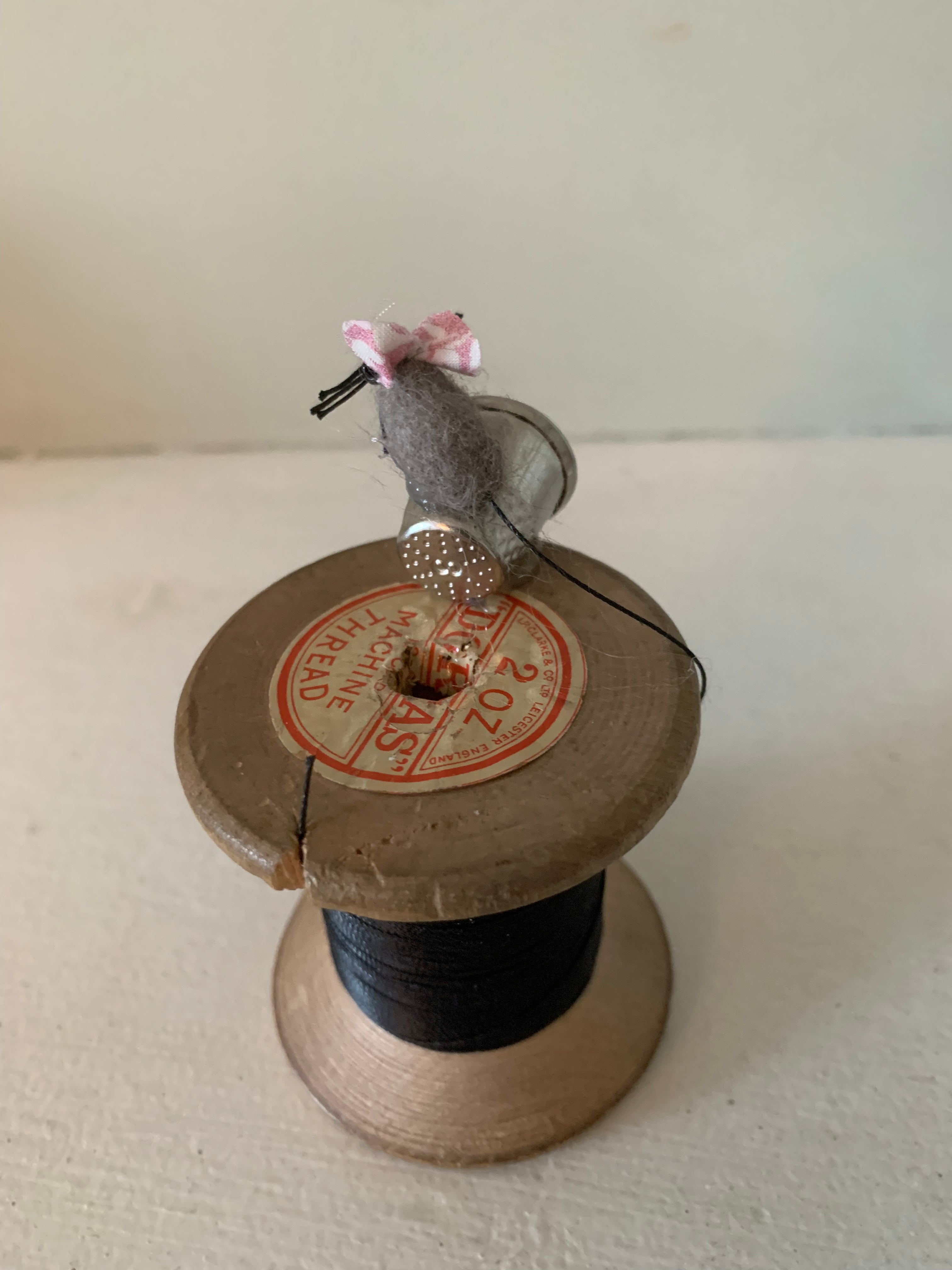 Cotton Reel Mouse - Madge