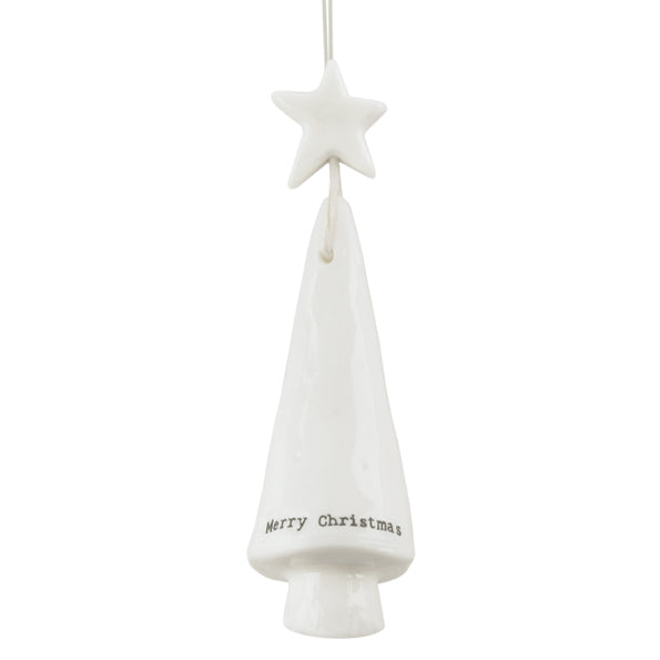 Porcelain Christmas Tree- Merry Christmas