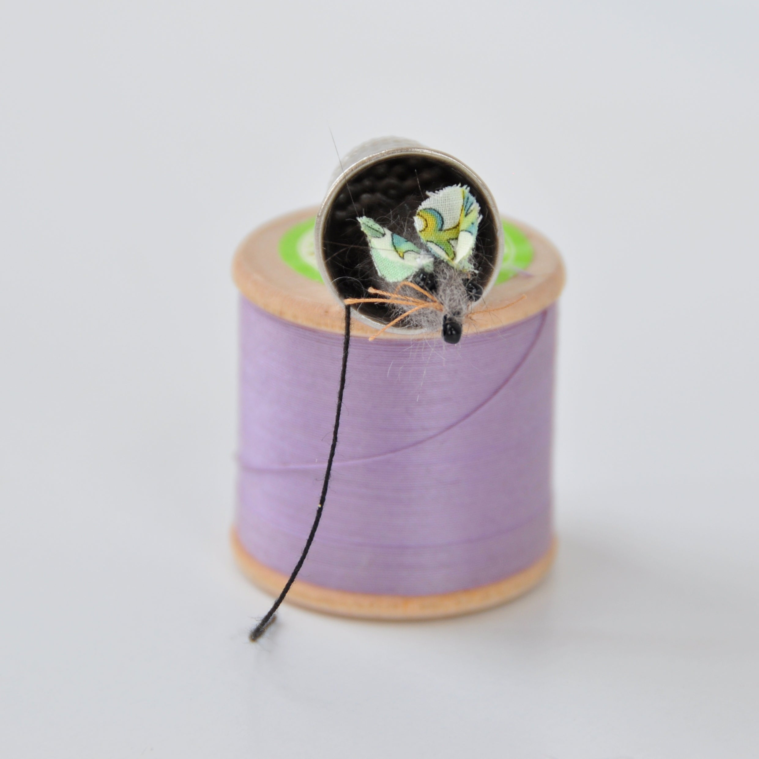 Cotton Reel Mouse - Lilly