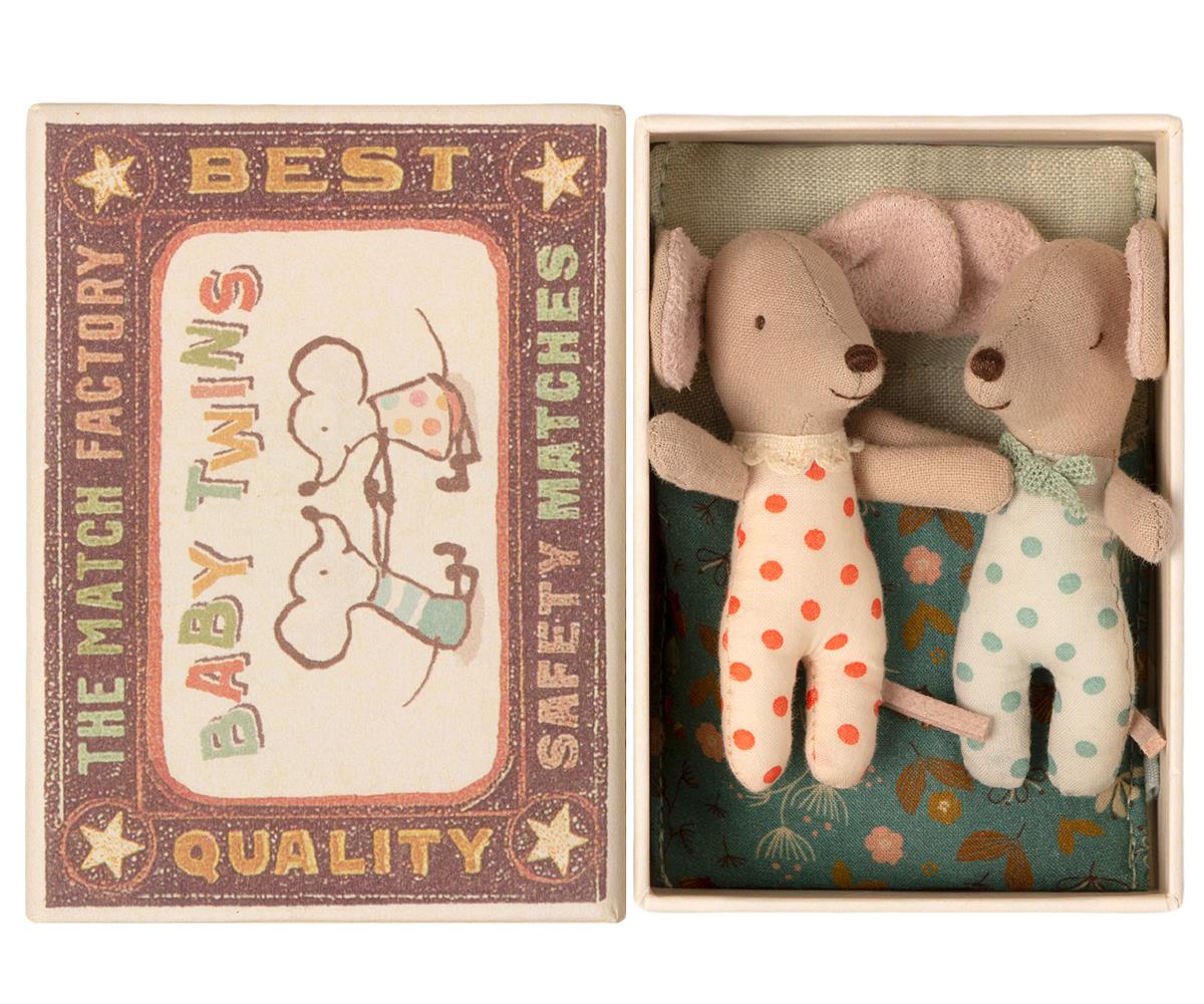 Twin mice in matchbox